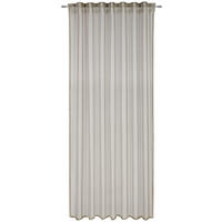 FERTIGVORHANG transparent  - Beige, Design, Textil (140/245cm)