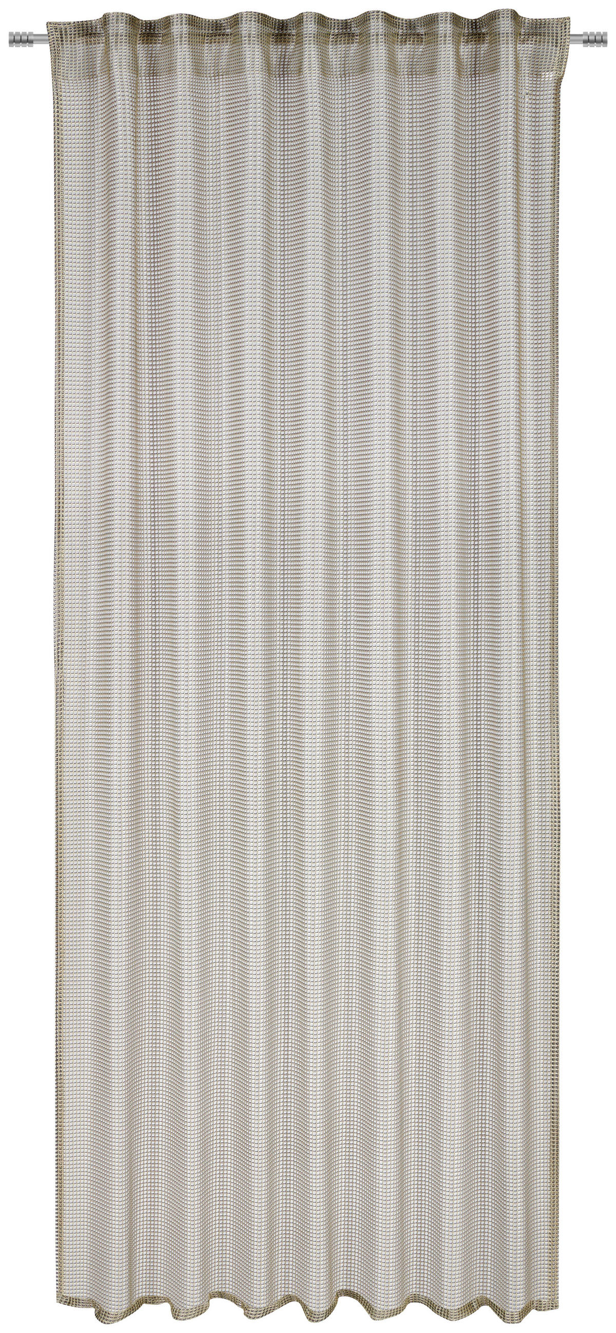FERTIGVORHANG transparent  - Beige, Design, Textil (140/245cm)