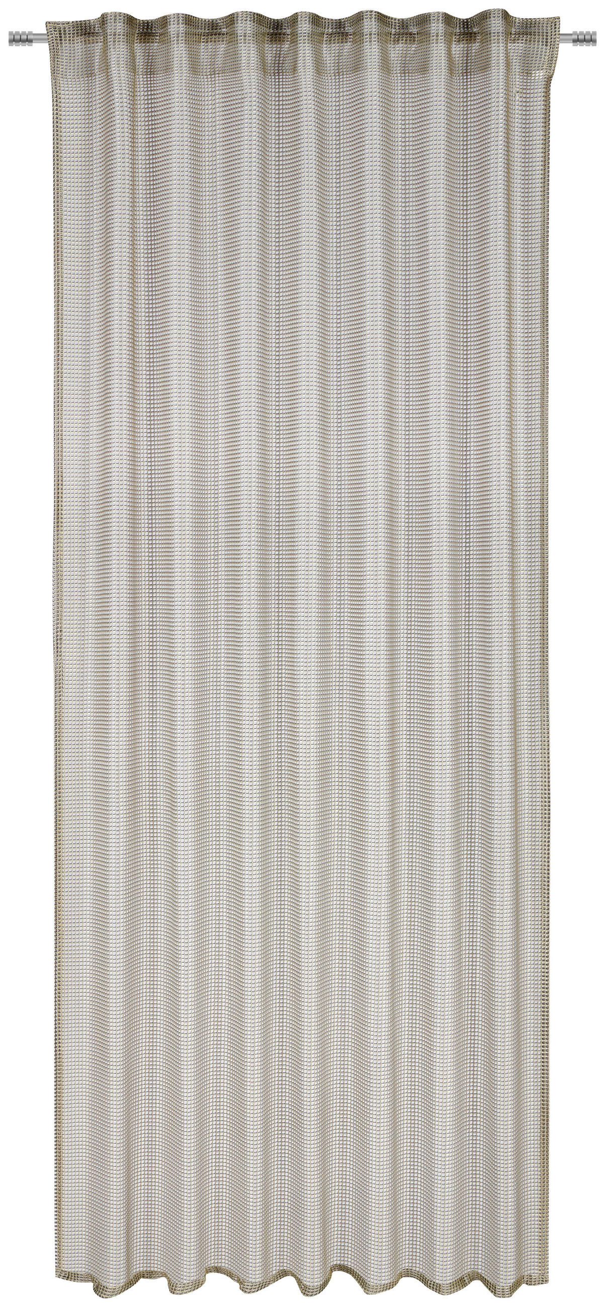 Dieter Knoll Fertigvorhang Lumos Beige, Silber 140x245 cm
