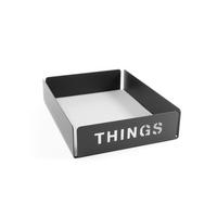 UNIVERSALABLAGE 14/4/18 cm  - Schwarz, Basics, Metall (14/4/18cm)