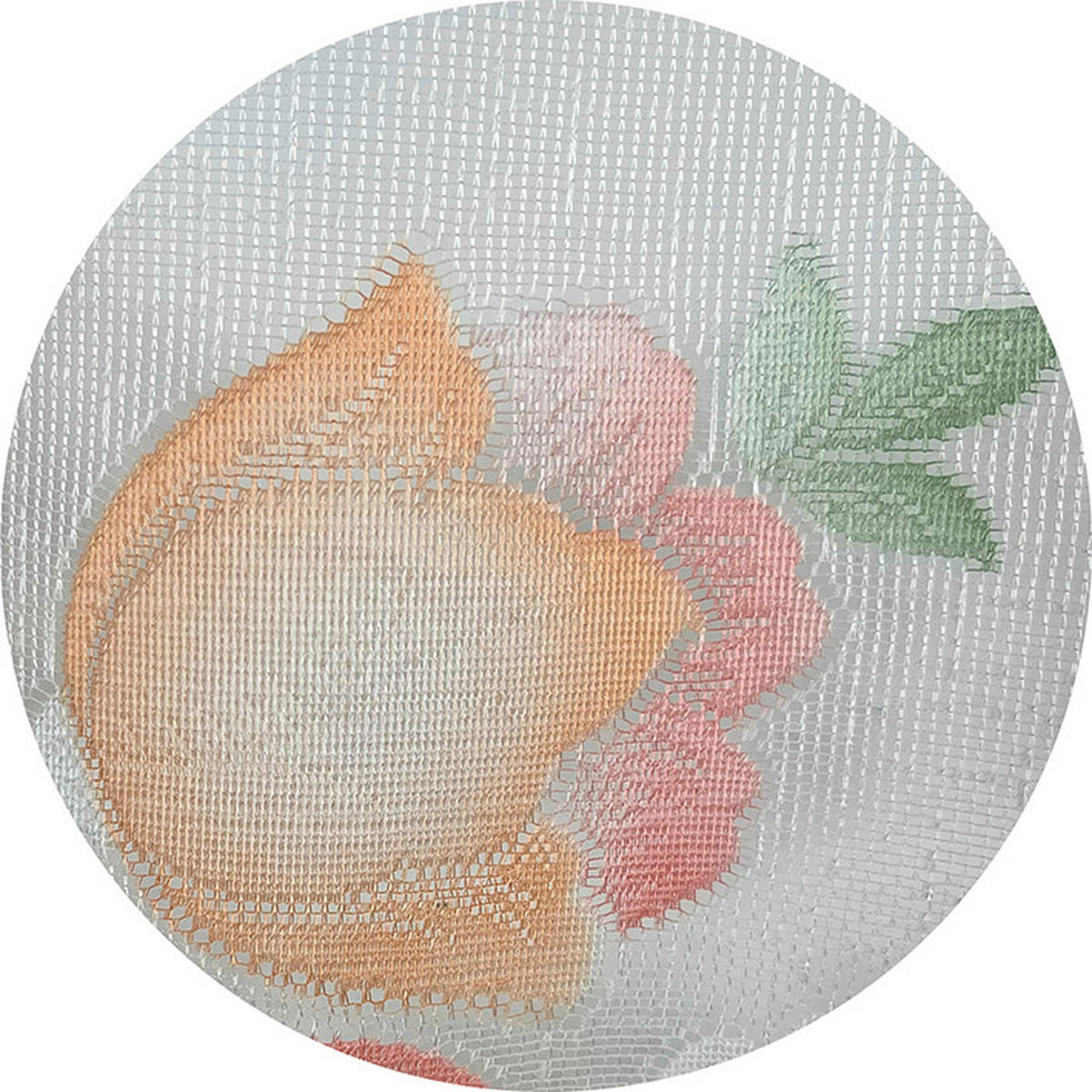 KURZGARDINENSET   150/105 cm   - Terracotta/Weiß, KONVENTIONELL, Textil (150/105cm)
