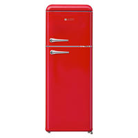KÜHL-GEFRIER-KOMBINATION KGR 3020  - Rot, Basics, Metall (54/147/58cm) - Nabo