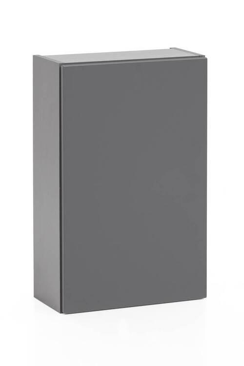 HÄNGESCHRANK 40/64/20 cm  - Graphitfarben/Grau, Natur, Holzwerkstoff (40/64/20cm) - Xora