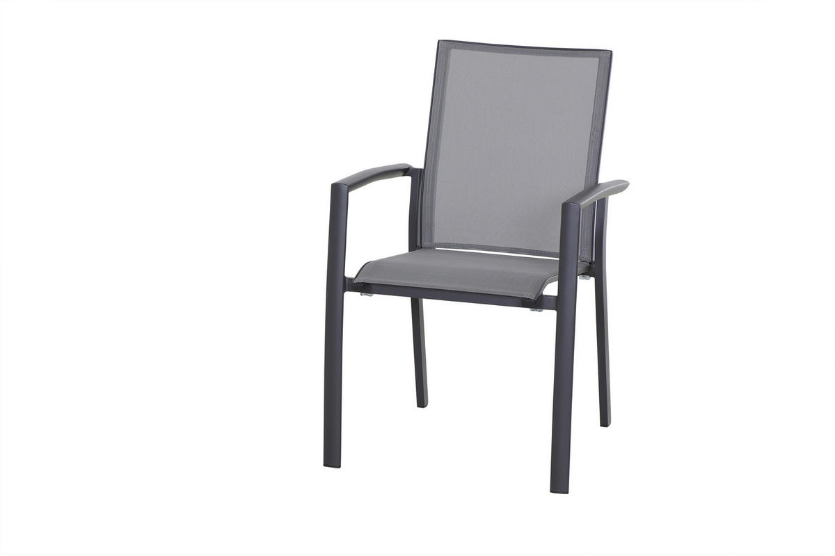 LOUNGESESSEL  - Anthrazit, Basics, Kunststoff/Metall (56/89/61,5cm) - Siena Garden