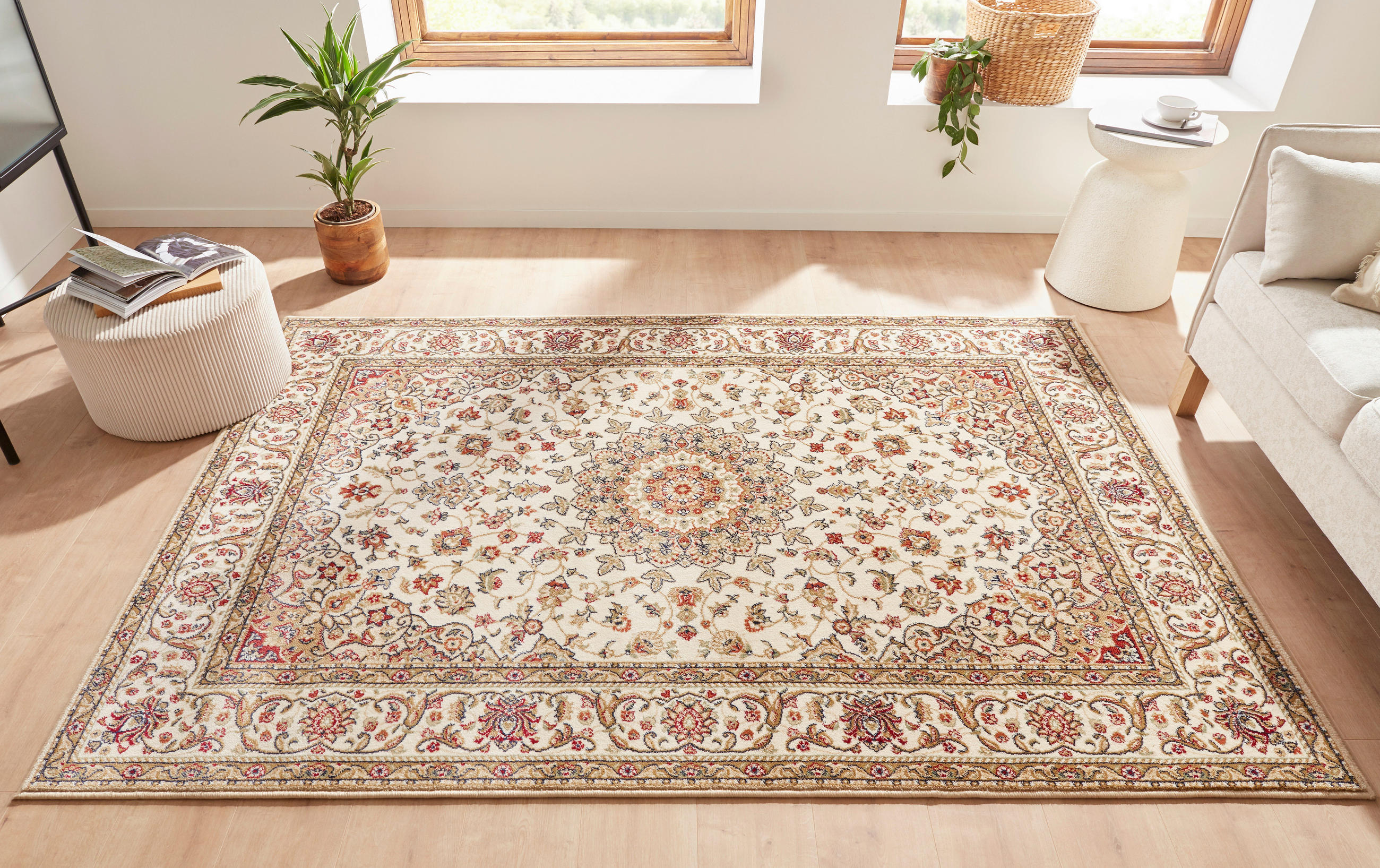 WEBTEPPICH 60/110 cm  - Beige/Creme, Design, Textil (60/110cm) - Novel