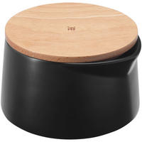 ZUCKERDOSE Kineo Keramik  - Schwarz/Braun, Design, Keramik/Holz (7cm) - WMF