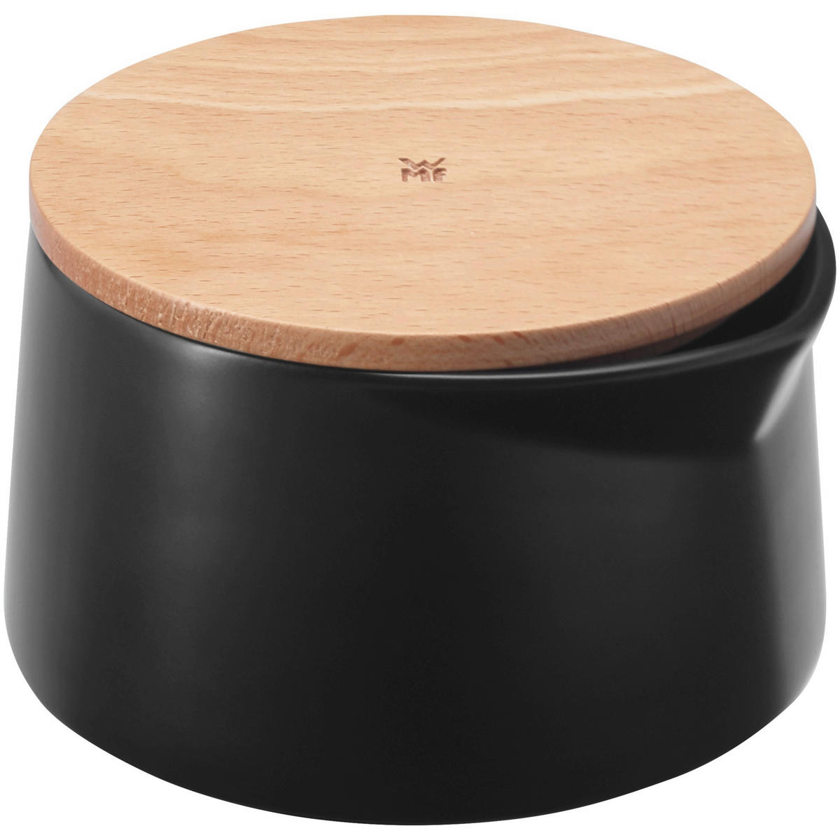 ZUCKERDOSE Kineo Keramik  - Schwarz/Braun, Design, Keramik/Holz (7cm) - WMF