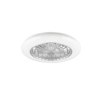 DECKENVENTILATOR - Silberfarben/Weiß, KONVENTIONELL, Kunststoff (49/16,5cm)