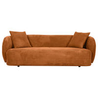 BIGSOFA in Flachgewebe Kupferfarben  - Schwarz/Kupferfarben, Konventionell, Kunststoff/Textil (228/73/103cm) - Ambia Home