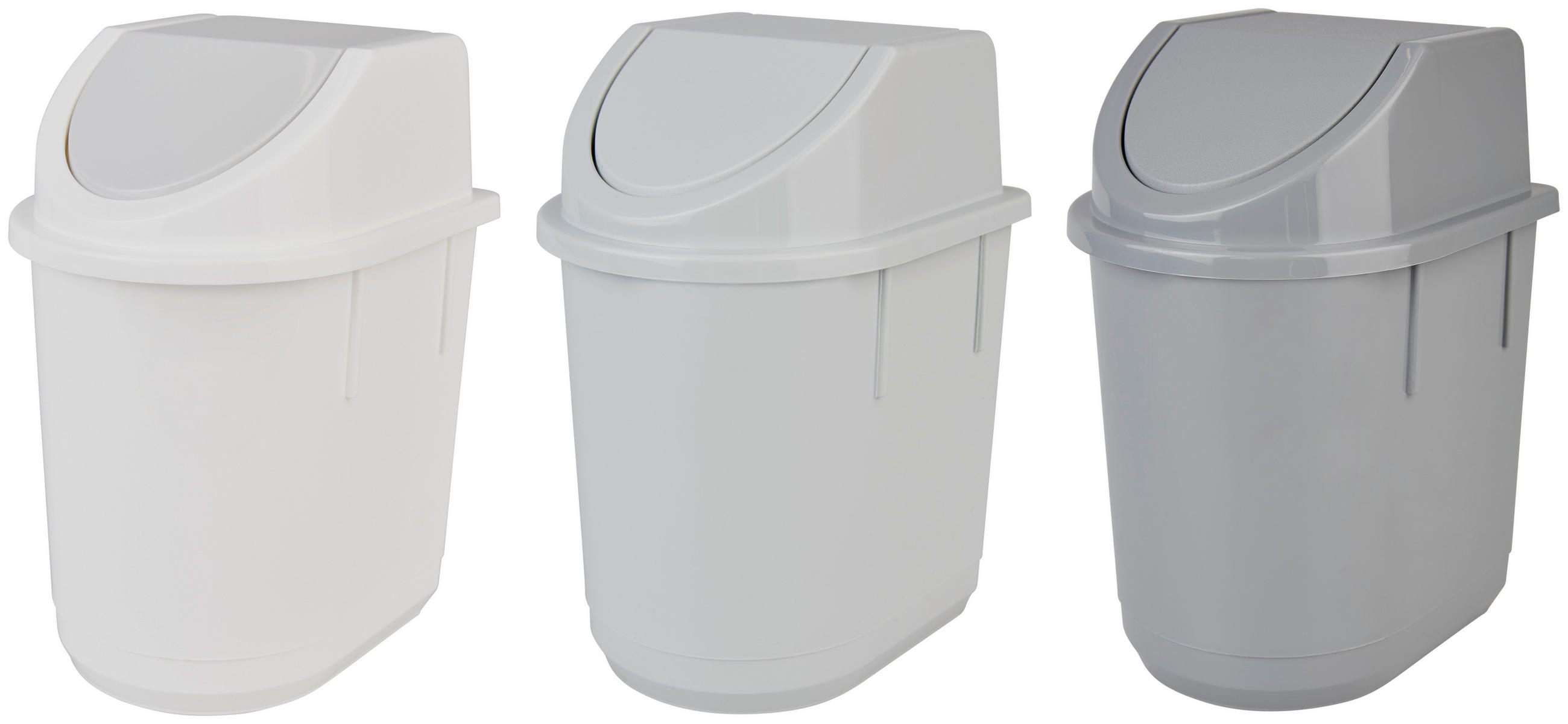 Tischabfalleimer Leo Grau Oder Weiß 1,5 L, H: Ca 19,5 Cm