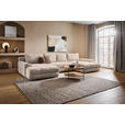 WOHNLANDSCHAFT  in Cord Taupe  - Taupe/Chromfarben, KONVENTIONELL, Kunststoff/Textil (180/376/180cm) - Carryhome