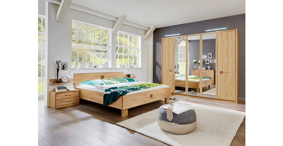 SCHLAFZIMMER in Erlefarben, Birkefarben - Birkefarben/Erlefarben, KONVENTIONELL, Glas/Holz - Cantus