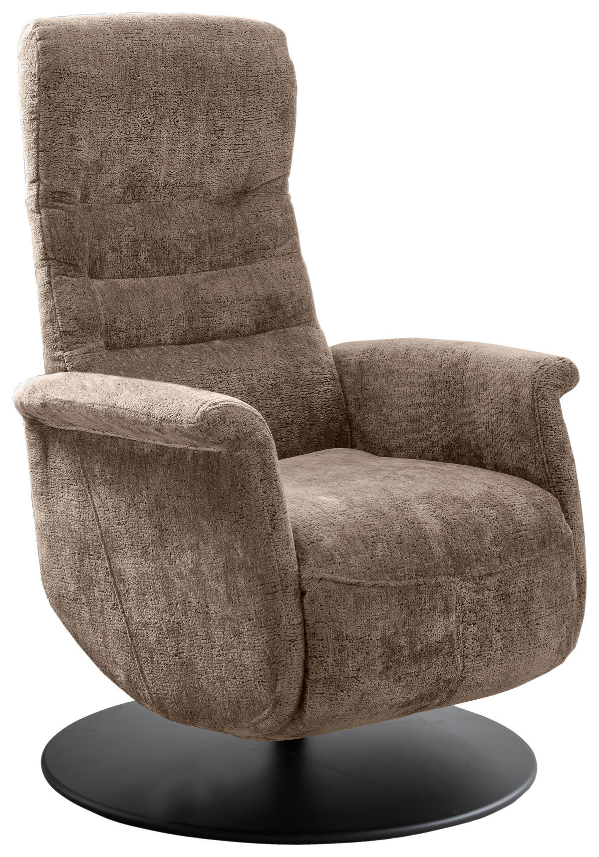 RELAXSESSEL LATINA Kopfteilverstellung, Fußteilverstellung, Rücken echt    - Anthrazit/Schwarz, MODERN, Textil/Metall (72/118/85-165cm) - Livetastic