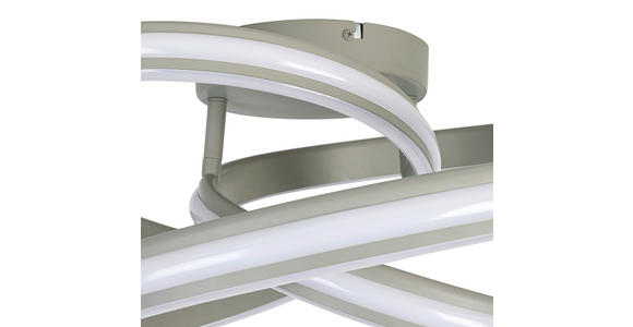 DECKENLEUCHTE 48/52/23 cm  - Sandfarben/Weiß, Trend, Kunststoff/Metall (48/52/23cm) - Novel