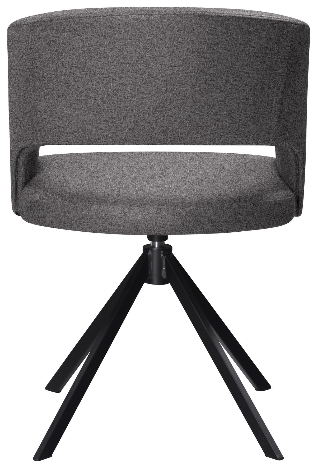 ARMLEHNSTUHL  in Stahl Samt  - Schwarz/Grau, Konventionell, Textil/Metall (56/84/59cm) - Moderano