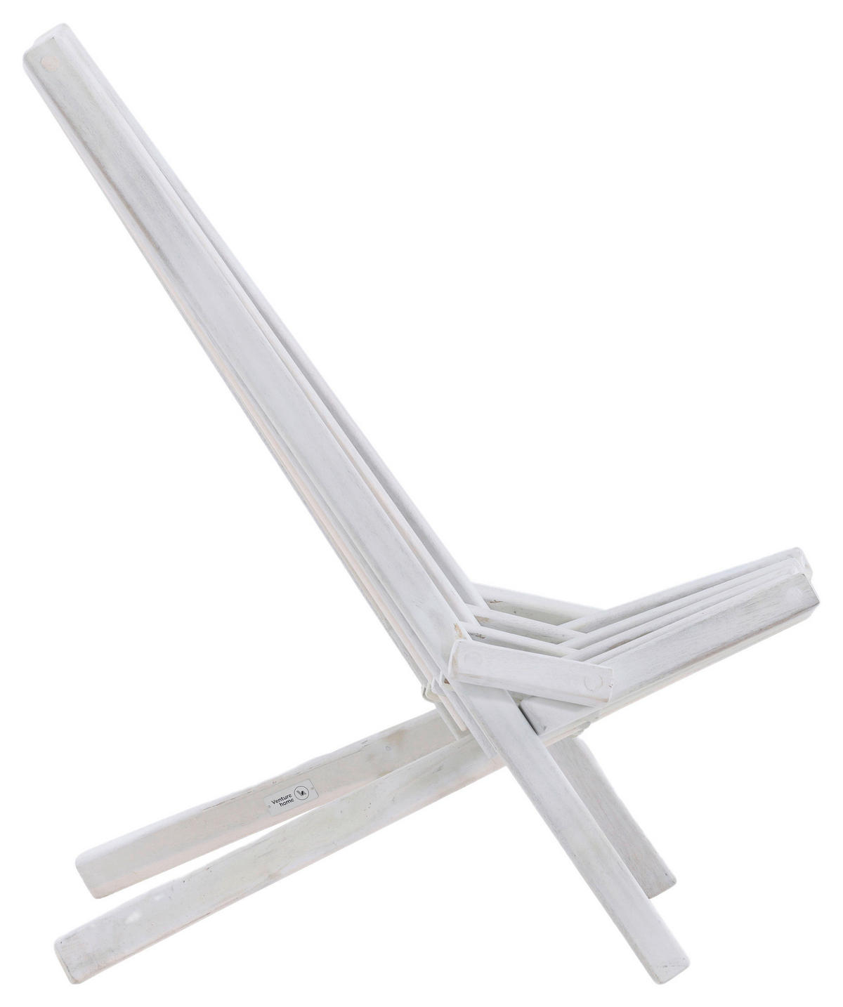 STRANDSTUHL Akazie Weiß  - Weiß, KONVENTIONELL, Holz (57/79/73cm) - Gardenson