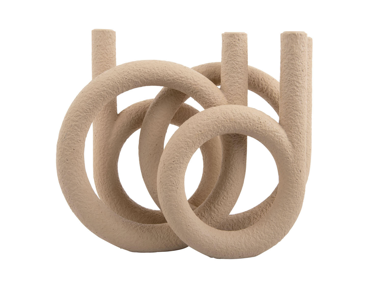 KERZENHALTER - Sandfarben, Trend, Kunststoff (38/30/14,5cm) - Present Time