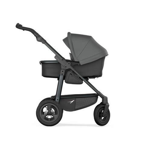 KOMBIKINDERWAGEN Mono 3 Kombi  - Anthrazit/Schwarz, Basics, Metall (57/111/120cm) - TFK