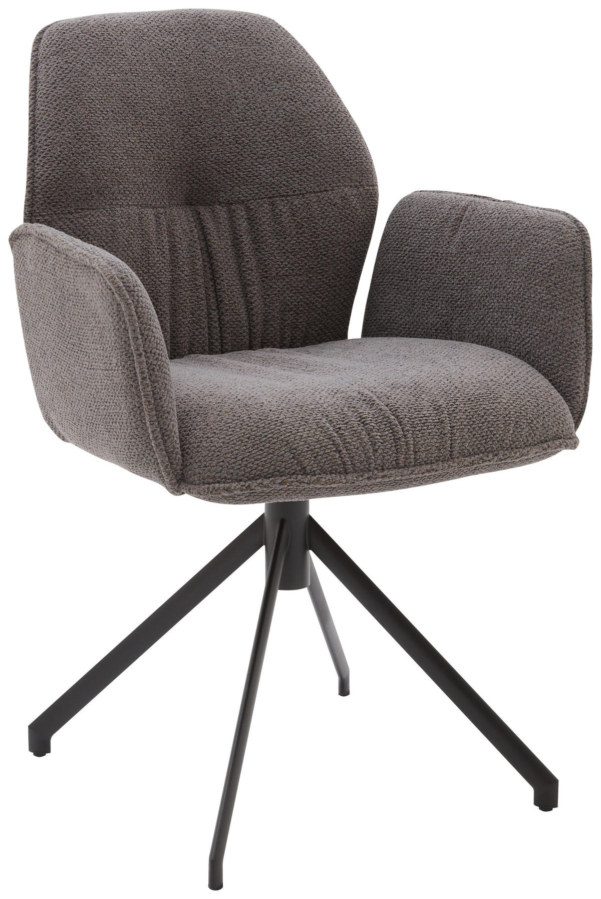 ARMLEHNSTUHL  in Chenille  - Schwarz/Grau, Design, Textil (66/89/66cm) - Dieter Knoll