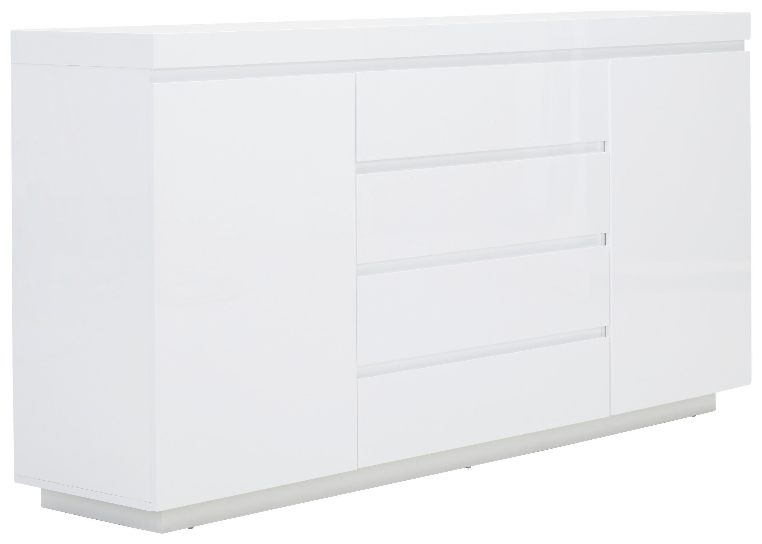 SIDEBOARD  in 175/89/40 cm  - Weiß Hochglanz, Design, Holzwerkstoff (175/89/40cm) - Xora