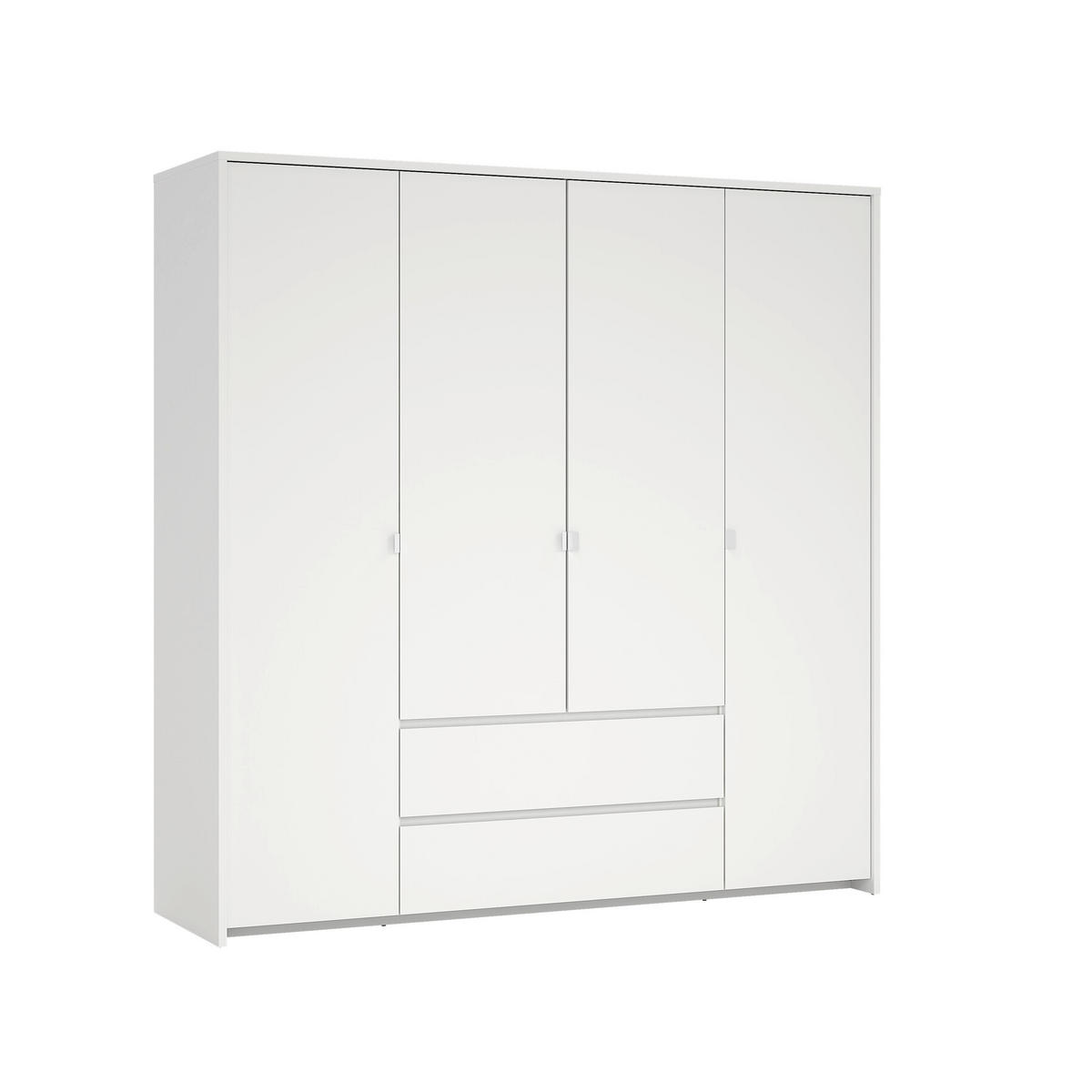 DULAP CU UȘI ROTATIVE alb  - alb, Konventionell, metal/material pe bază de lemn (197/202/58cm) - Boxxx