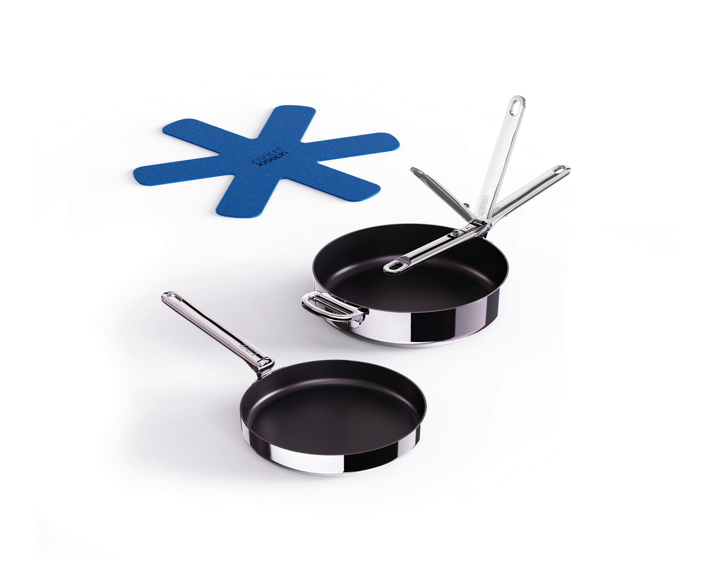 SET PONEV Space nerjaveče jeklo 2-delni  - barve nerjavečega jekla, Basics, kovina (24+28cm) - Joseph Joseph