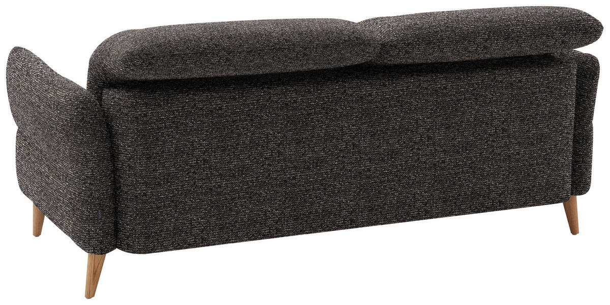 2-SITZER-SOFA in Webstoff Braun, Dunkelgrün  - Eiche Bianco/Dunkelgrün, Design, Holz/Textil (192-220/85-106/98-112cm) - Dieter Knoll