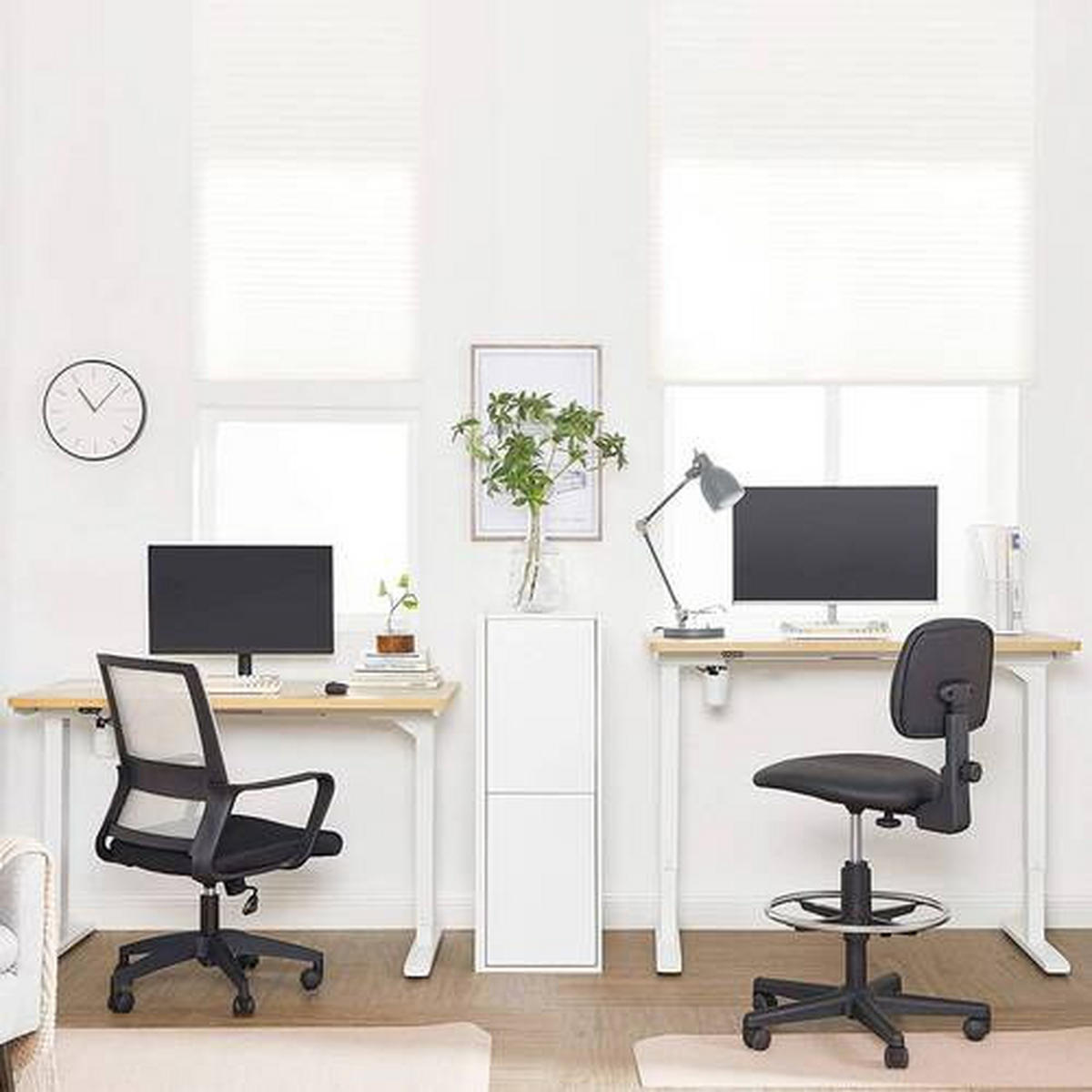 SCHREIBTISCHBEINE  in  - Weiß, Basics, Metall (115-147/71-112/60cm) - Boxxx