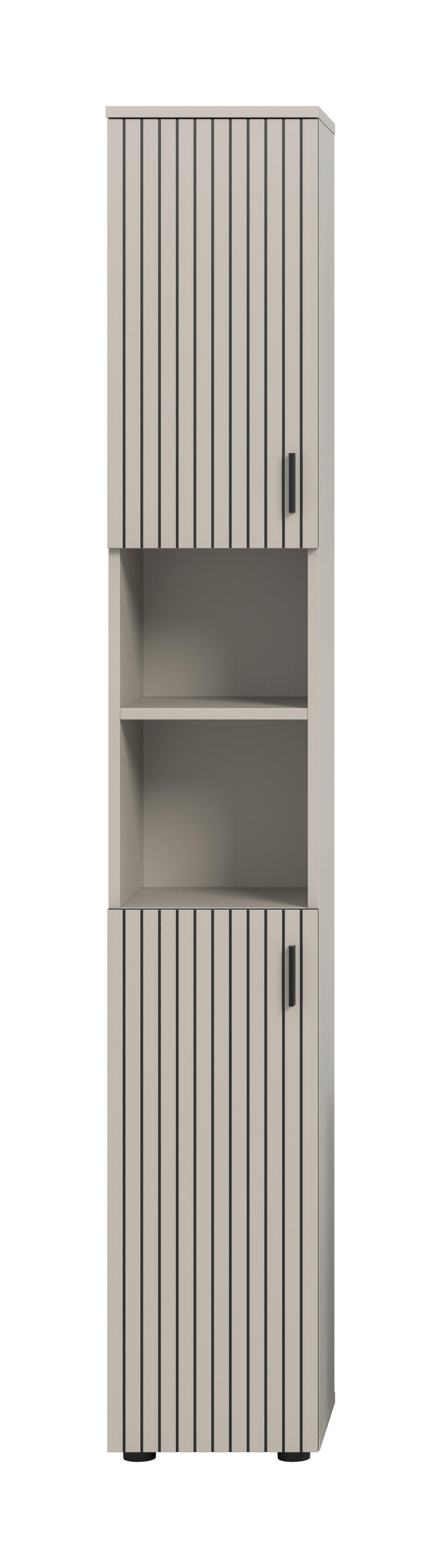 HÖGSKÅP  - svart/kashmir, Trend, trämaterial/plast (30/192/30cm) - MID.YOU