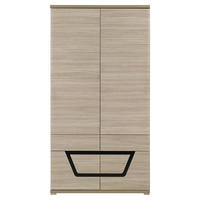 FÉLMAGAS SZEKRÉNY 100/191/53,5 cm  - szilfa színű, Basics, műanyag/faalapú anyag (100/191/53,5cm) - Venda