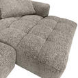 ECKSOFA  in Chenille Braun  276/170 cm  - Schwarz/Braun, KONVENTIONELL, Kunststoff/Textil (276/170cm) - Carryhome