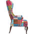 OHRENSESSEL Multicolor - Multicolor/Braun, Design, Holz/Textil (69/134/86cm) - KARE-Design