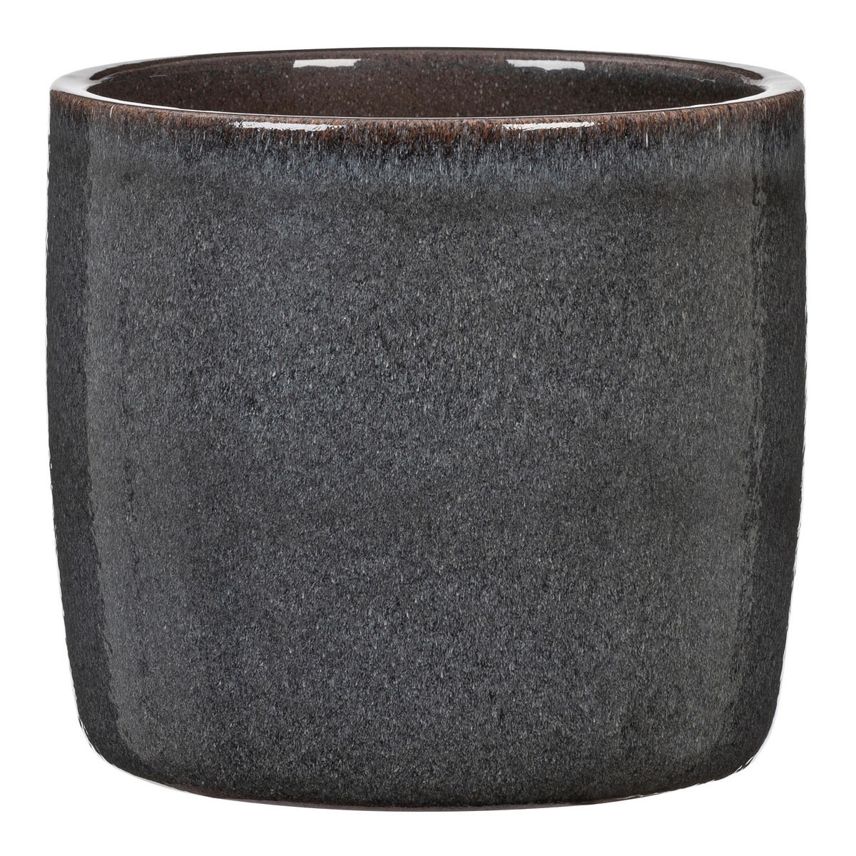 ÜBERTOPF  - Dunkelgrau, Basics, Keramik (15/14/15cm)