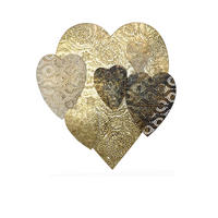 WANDDEKO Metall  - Goldfarben, Design, Metall (4/55/60cm) - MID.YOU