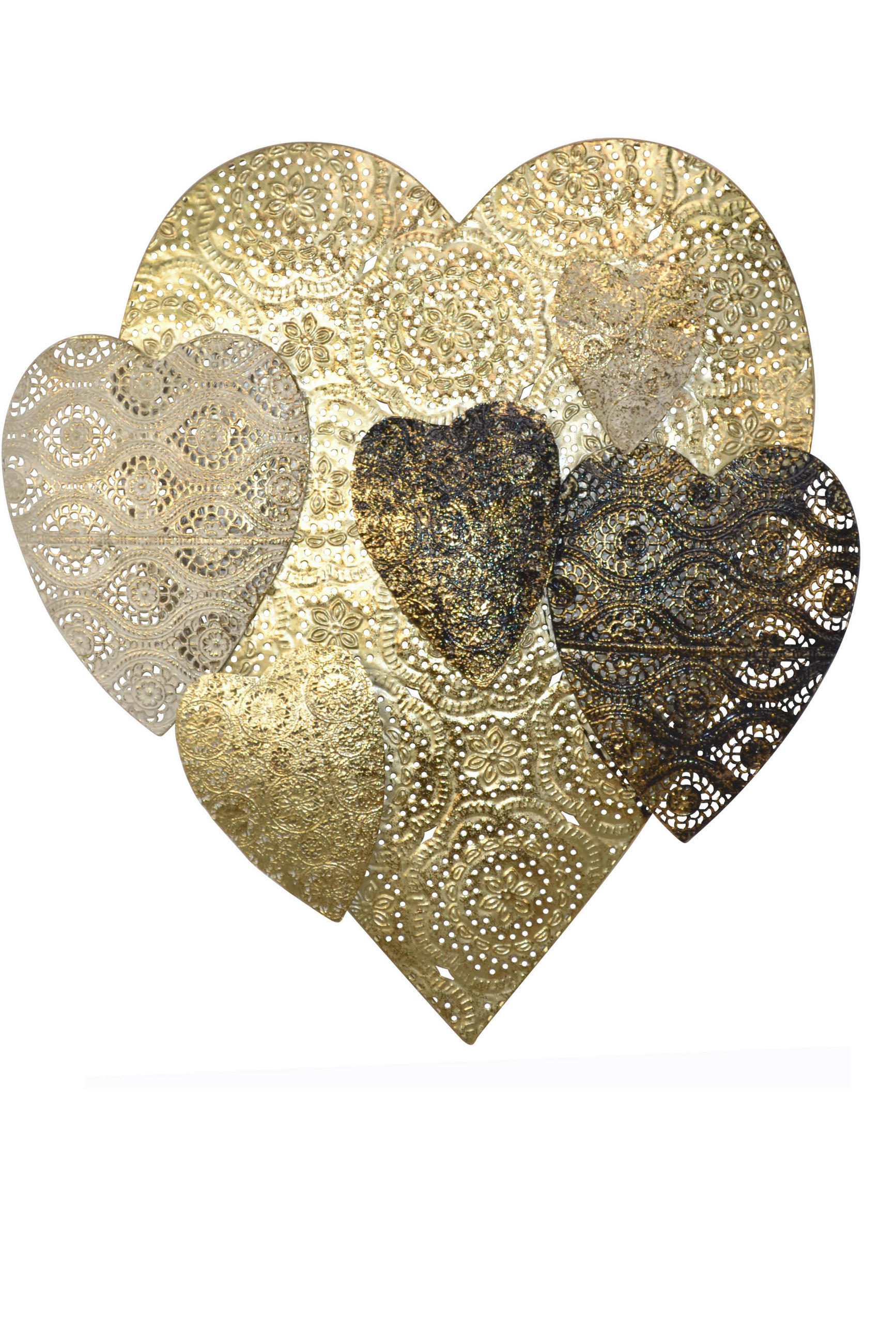 Mid.you Wanddeko Gold 55x60x4 cm