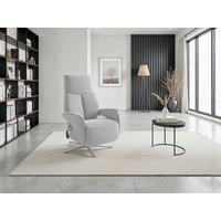 RELAXSESSEL in Textil Silberfarben  - Silberfarben, Basics, Textil/Metall (75/113/85cm) - Sit & More
