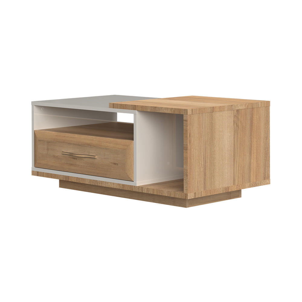 KLUBSKA MIZA, 117/47/60 cm bež  - bež, Design, kovina/leseni material (117/47/60cm) - Hom`in