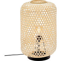 TISCHLEUCHTE 40/62,5 cm   - Beige/Schwarz, Natur, Holzwerkstoff/Metall (40/62,5cm) - Schöner Wohnen