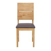 STOLICA  boje hrasta, smeđa  drvo, tekstil      - boje hrasta/smeđa, Konvencionalno, drvo/tekstil (43/94,5/50cm) - Linea Natura