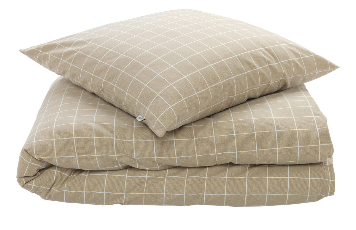 BETTWÄSCHE SW-JUST Flanell 135/200 cm  - Sandfarben/Creme, Basics, Textil (135/200cm) - Schöner Wohnen