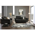 3-SITZER-SOFA  in Echtleder Mokka   - Schwarz/Mokka, Design, Leder/Metall (210/79/104cm) - Belluti
