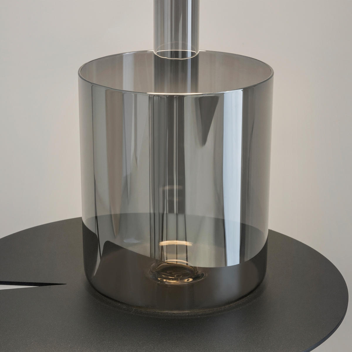 AKKU-TISCHLEUCHTE - Transparent/Schwarz, Design, Glas/Metall (12/34,8cm) - MAYTONI