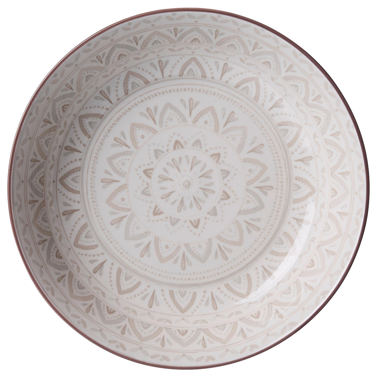 HLUBOKÝ TALÍŘ, keramika, 20 cm - šedá/krémová, Konvenční, keramika (20cm) - Ritzenhoff Breker