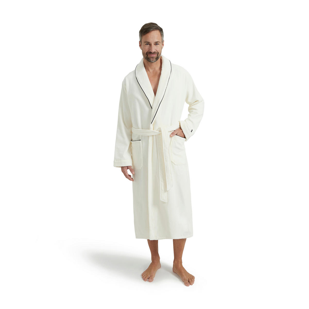BADEMANTEL M Unisex  - Elfenbein, Basics, Textil (Mnull) - Moeve