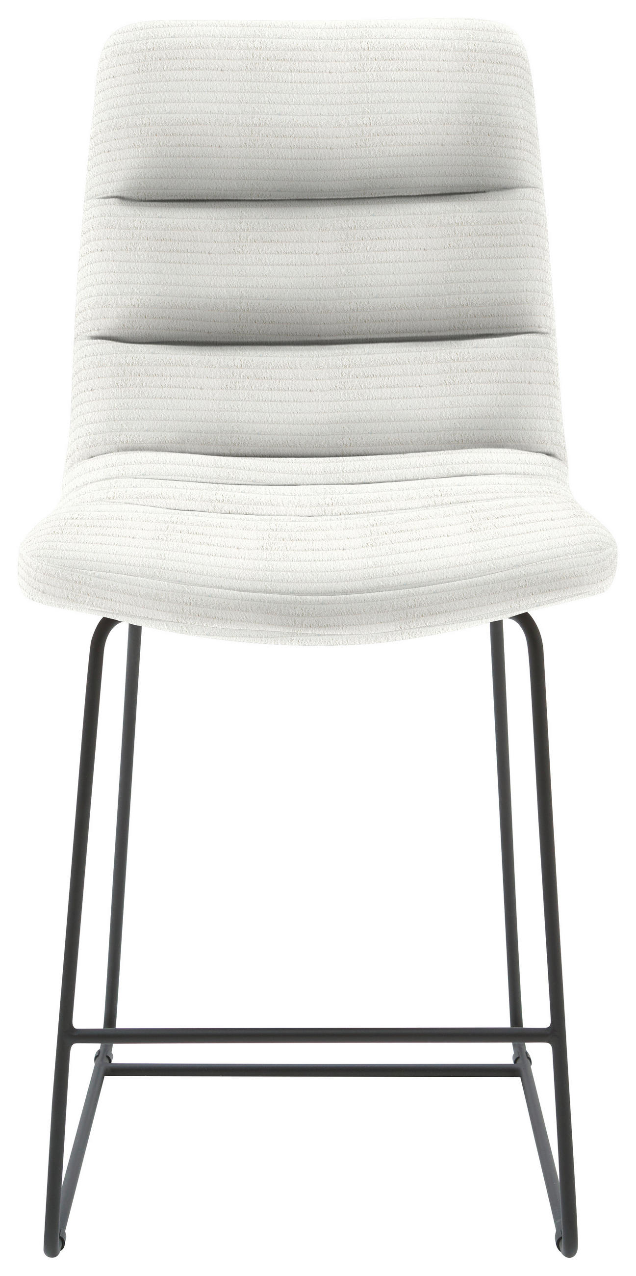 TRESENSTUHL in Textil Weiss  - Weiss/Schwarz, Design, Textil/Metall (52/106/66cm) - Dieter Knoll