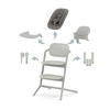 HRANILICA  Lemo 4 in 1 Set  - siva, Basics, drvo/plastika (56/54,5/81,5cm) - Cybex