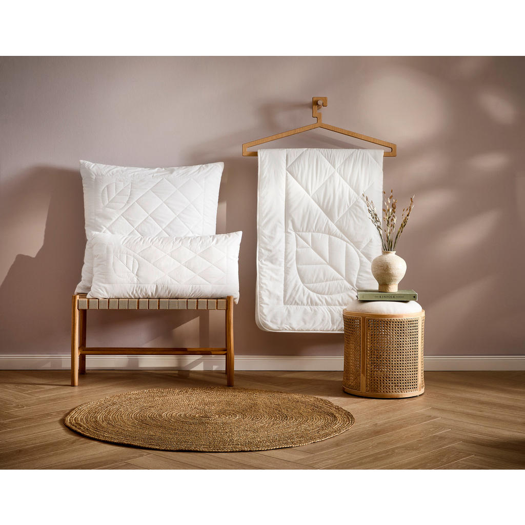 Thumbnail - Sleeptex Ganzjahresdecke, Weiß, Textil, Füllung: Polyester, Lyocell,Polyester, Lyocell, 135x200 cm, Schlaftextilien, Bet...
