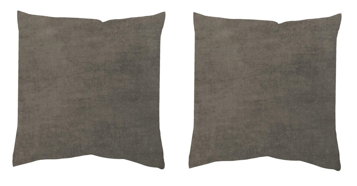 KISSENHÜLLEN-SET ELMER 40/40 cm  - Grau, Basics, Textil (40/40cm)