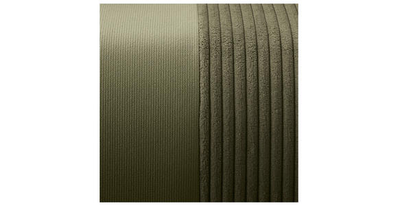 SCHLAFSOFA in Cord, Velours Olivgrün - Buchefarben/Creme, KONVENTIONELL, Holz/Textil (191/92/89cm) - Carryhome