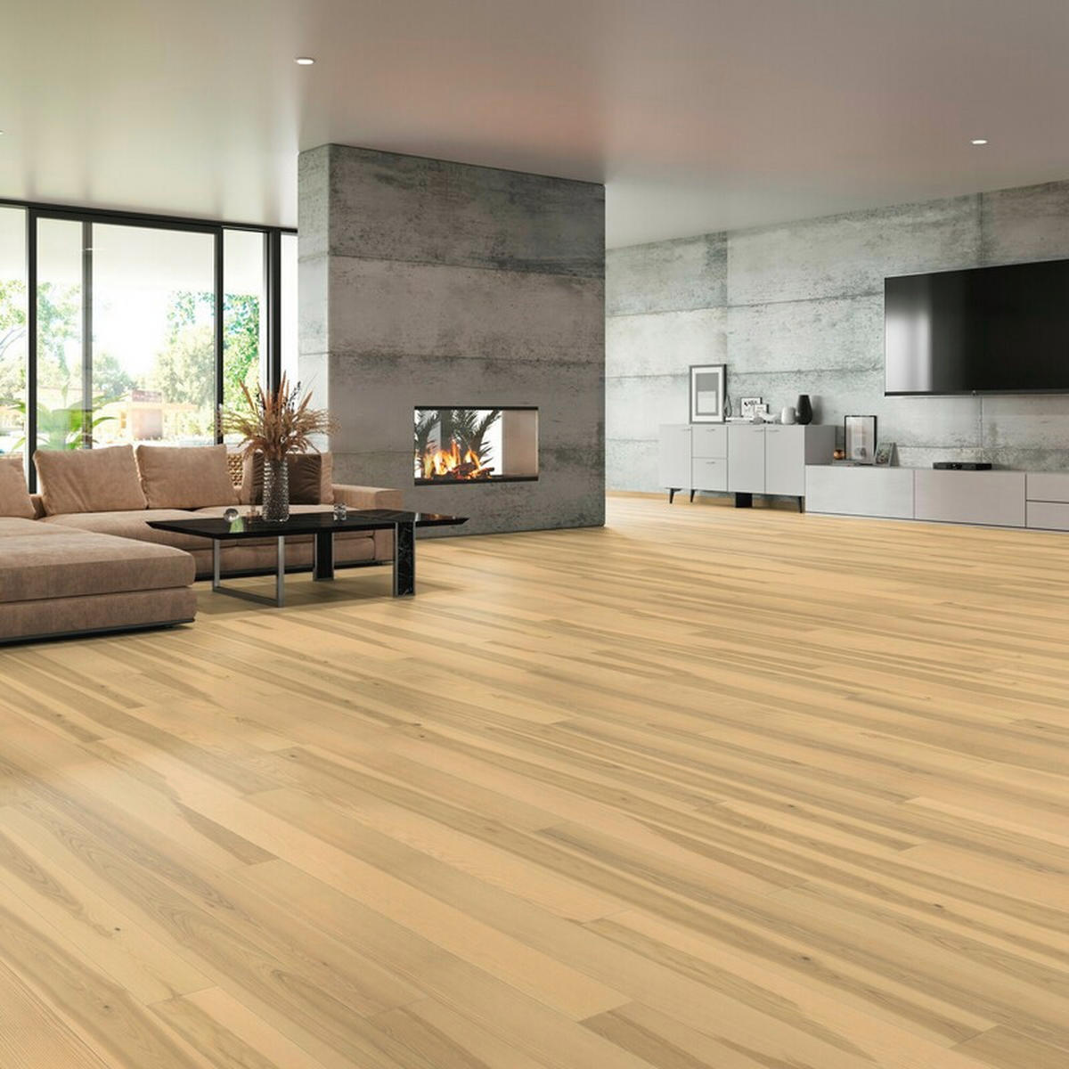 LANDHAUSDIELE Rustico Esche Sahara 100015901  per  m² - Design, Holz (220,5/17,6/1,3cm) - Tilo